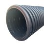 Twinwall Perforated Pipe - 225mm (I.D.) x 3mtr Black
