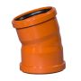 Drainage Bend Double Socket - 15 Degree x 110mm