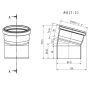 Drainage Bend Single Socket - 15 Degree x 110mm