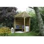 Venetian Timber Corner Arbour - 2500mm x 2330mm x 1610mm
