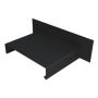 Aluminium Coping Upstand for 241-300mm Wall - 360mm Black (9005 Matt)