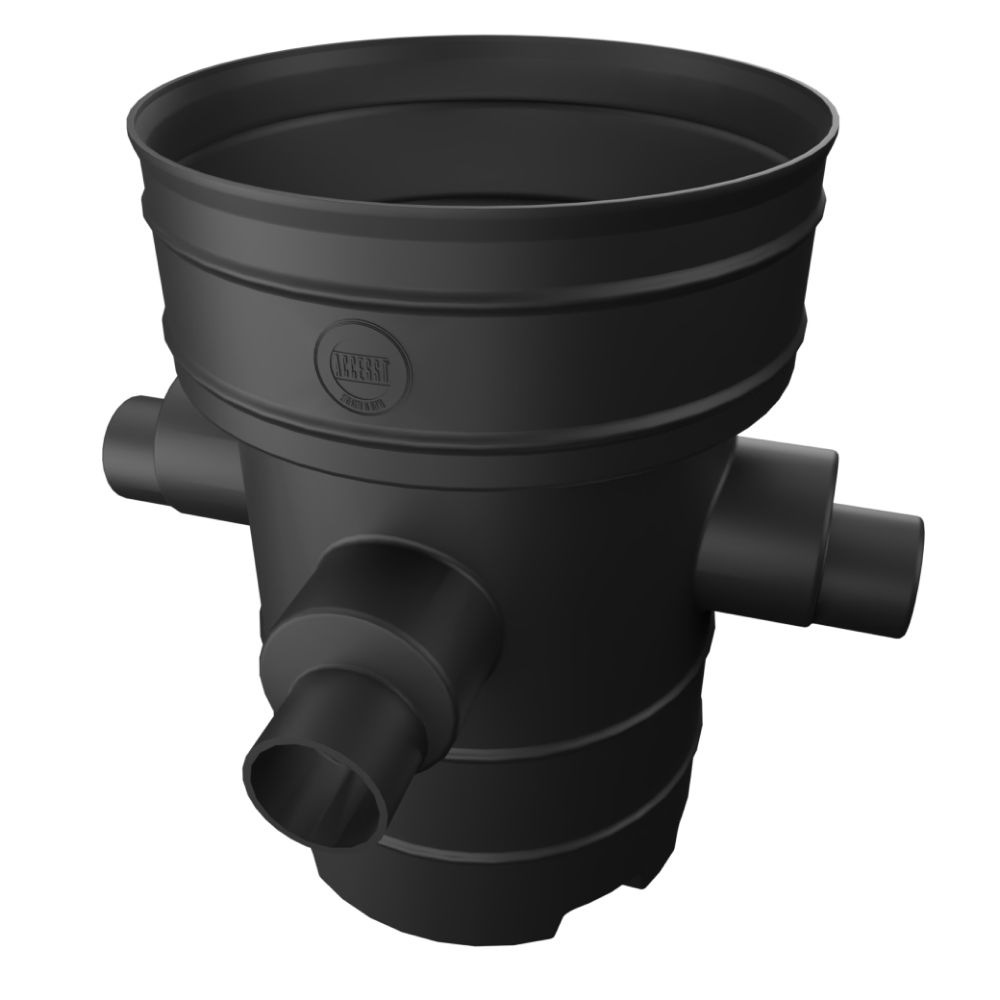 Catchpit Chamber Set - 450mm Diameter x 1495mm Height For 110mm & 160mm Pipe with 110mm & 160mm Inlets