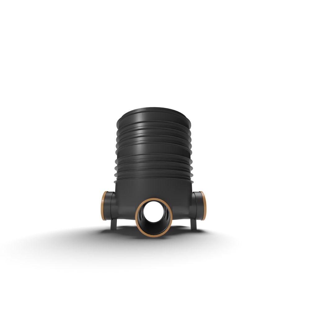 FloPlast Inspection Chamber Set with Polypropylene Cover - 450mm Diameter For 160mm Drainage