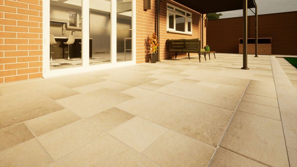 Limestone Paving Presealed - Project Pack Antique Yellow