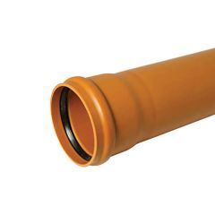 Drainage Pipe Single Socket - 110mm x 3mtr - Pack of 2