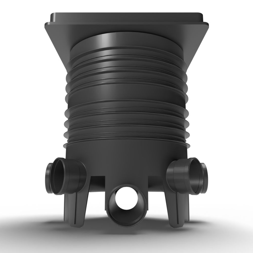FloPlast Inspection Chamber Set with 46mm Deep Block Paviour Cover - 450mm Diameter