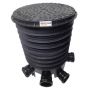 Inspection Chamber Complete Set With Polypropylene Cover - 450mm Diameter For 110mm Drainage