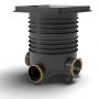 FloPlast Inspection Chamber Set with 46mm Deep Block Paviour Cover - 450mm Diameter