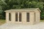Rushock Log Cabin - Felt Shingle Plus Underlay Double Glazed - 5000mm x 4000mm