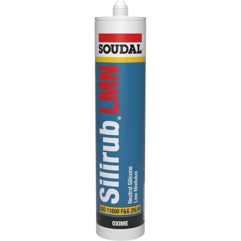 Soudal Silirub LMN Silicone - Black 300ml - Pack of 48