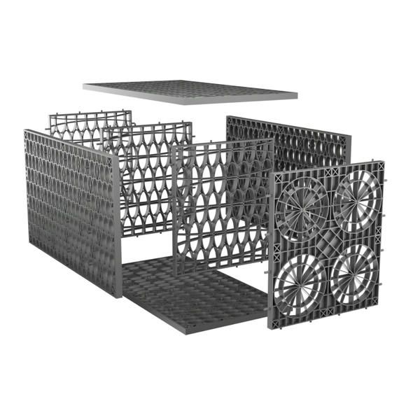Rainsmart 24 Tonne Shallow Soakaway Crate Set Flat-Packed - 10 Cubic Metre Kit