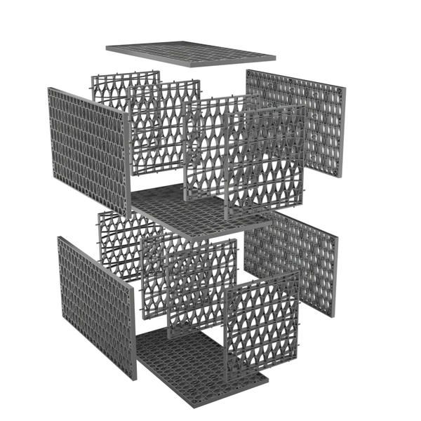 Rainsmart 24 Tonne Soakaway Crate Set Flat-Packed - 20 Cubic Metre Kit