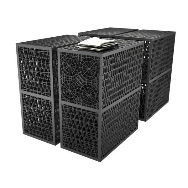 Rainsmart 24 Tonne Soakaway Crate Set Flat-Packed with Silt Trap & Lid - 1 Cubic Metre Kit