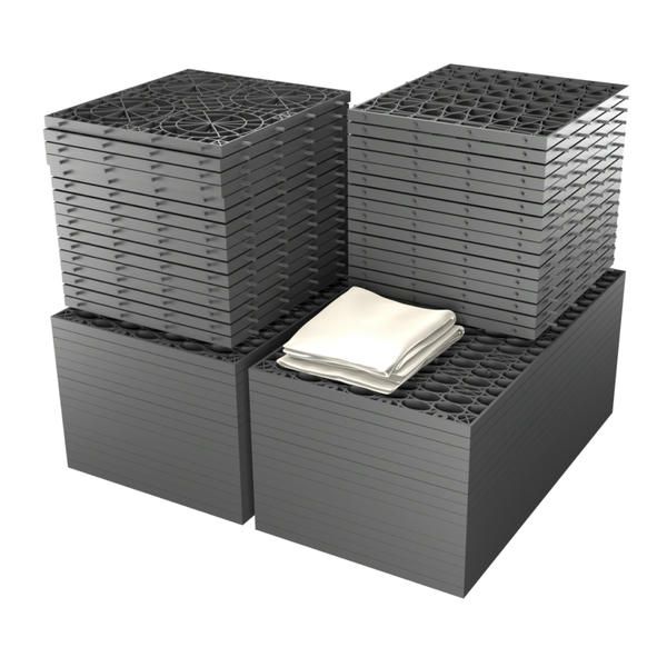 Rainsmart 24 Tonne Soakaway Crate Set Flat-Packed with Silt Trap & Lid - 1 Cubic Metre Kit
