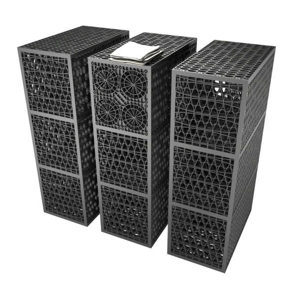 Rainsmart 24 Tonne Triple Soakaway Crate Set Flat-Packed - 1 Cubic Metre Kit