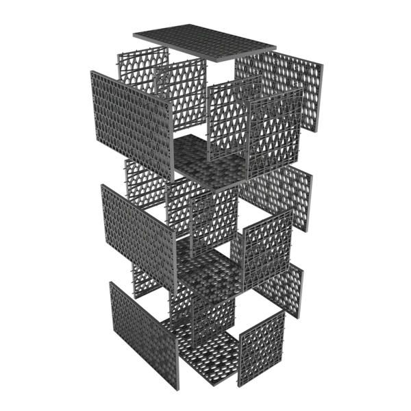 Rainsmart 24 Tonne Triple Soakaway Crate Set Flat-Packed - 1 Cubic Metre Kit
