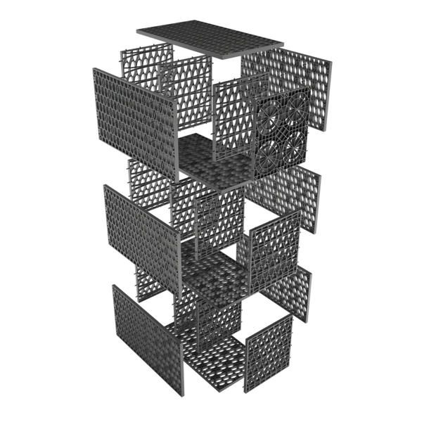 Rainsmart 24 Tonne Triple Soakaway Crate Set Flat-Packed - 50 Cubic Metre Kit