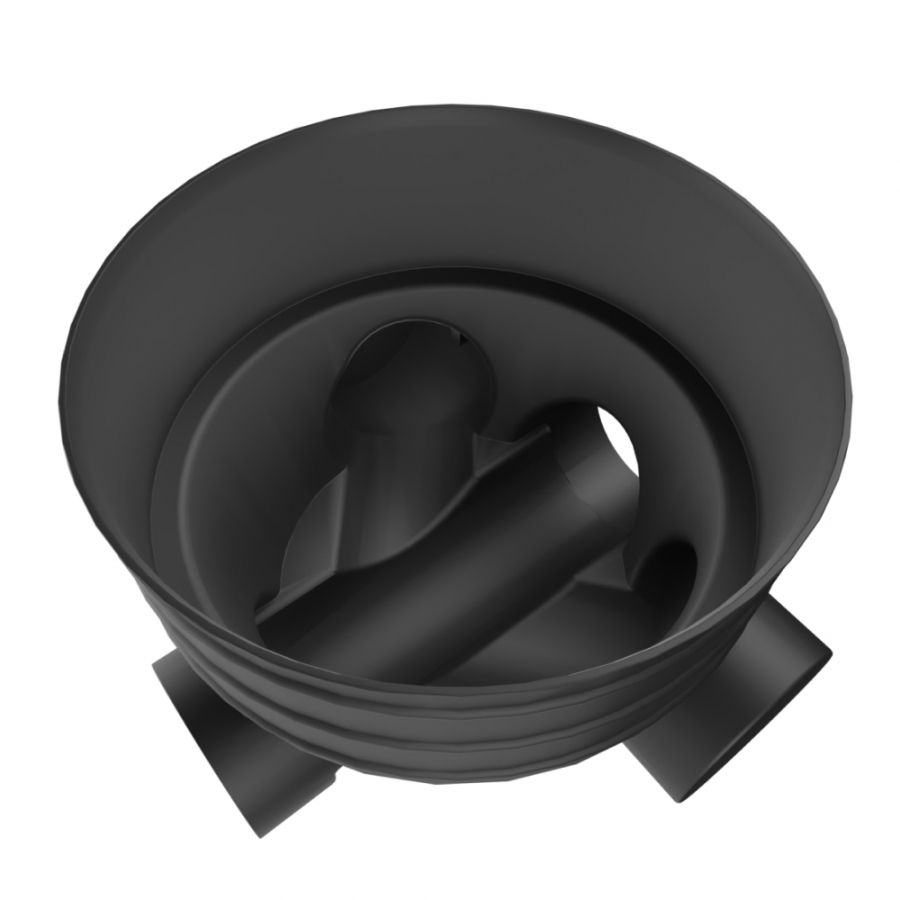 Inspection Chamber Base - 450mm Diameter with 150mm Channel & 150mm Inlets