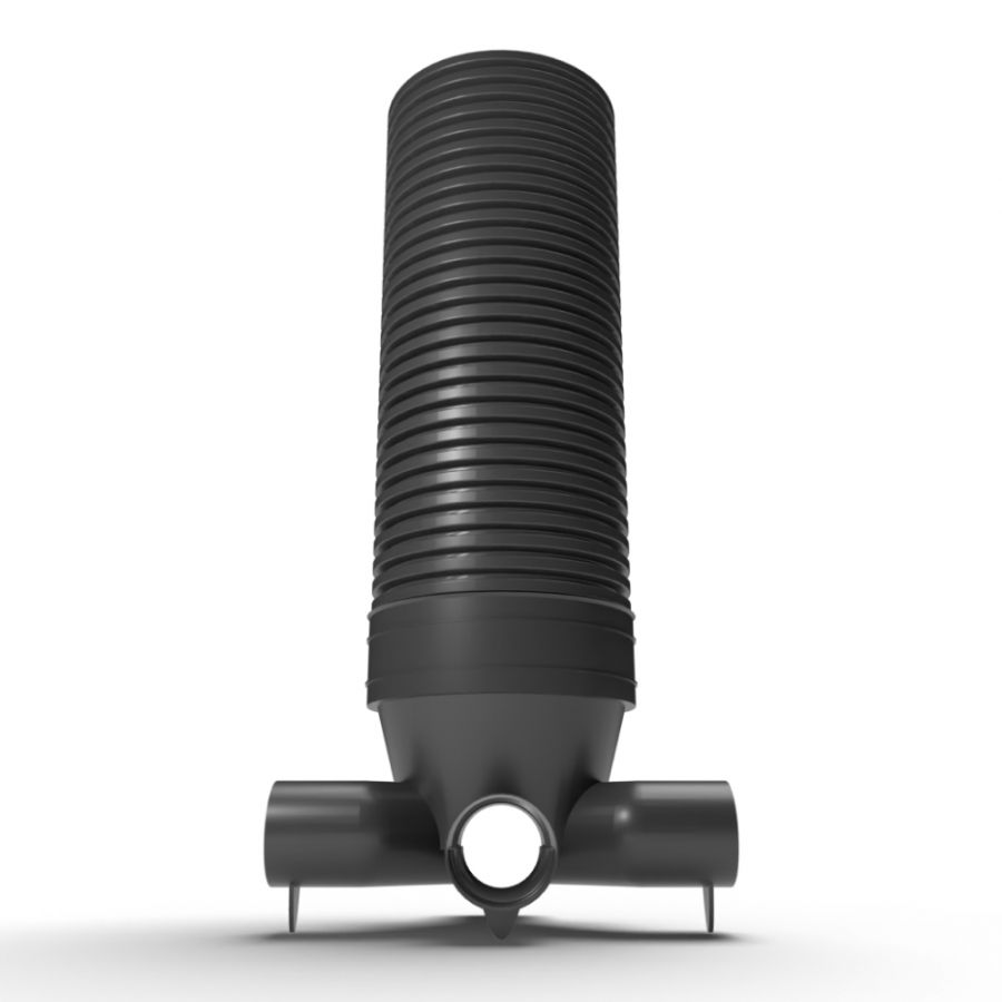 Inspection Chamber Set - 600mm Diameter x 2350mm Depth with 225mm Channel & 225mm Inlets