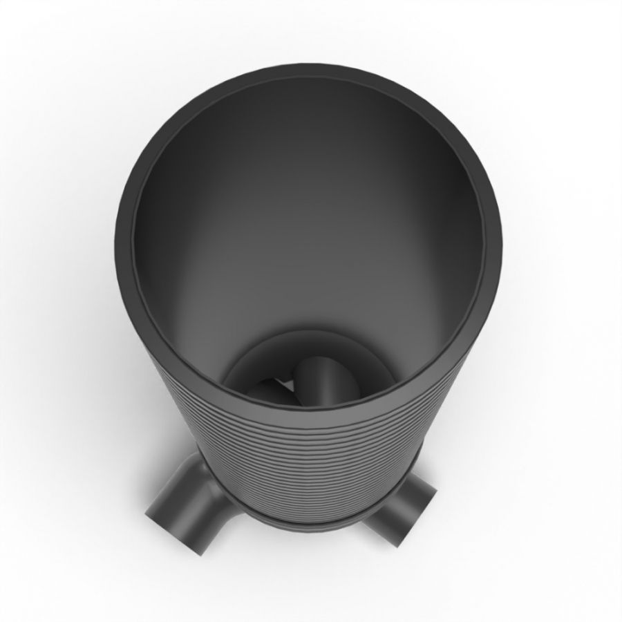 Inspection Chamber Set - 600mm Diameter x 2350mm Depth with 225mm Channel & 225mm Inlets