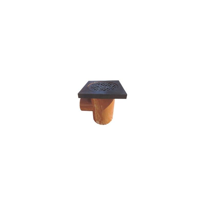 Drainage Bottle Gully Square Grid - 110mm