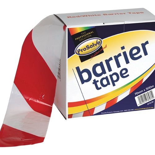 ProSolve Barrier Tape - 70mm x 500mtr Red/White