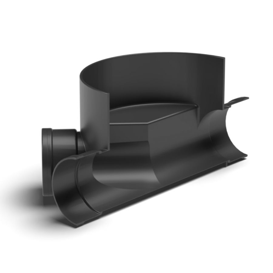 Inspection Chamber Base Level Invert 3 Fixed Inlets - 320mm Diameter