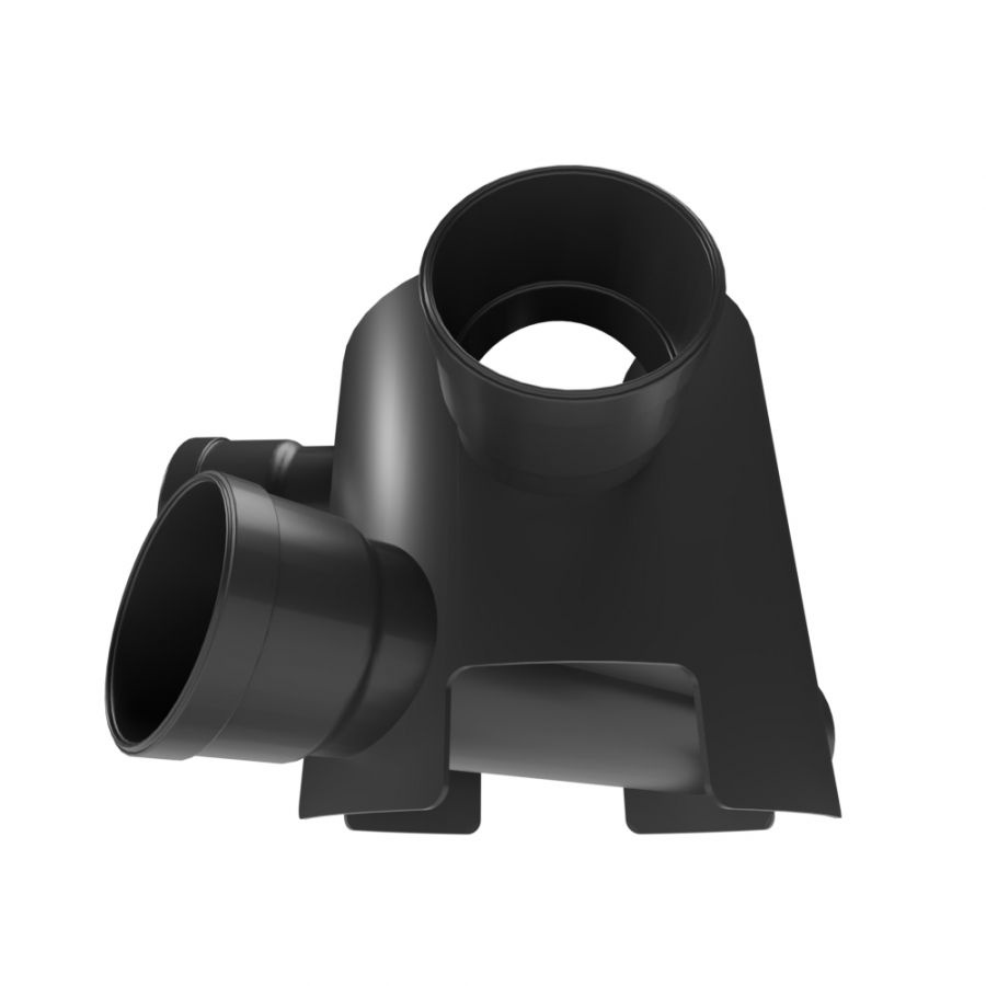 FloPlast Inspection Chamber Base 3 Fixed Inlets - 300mm Diameter - Pack of 2