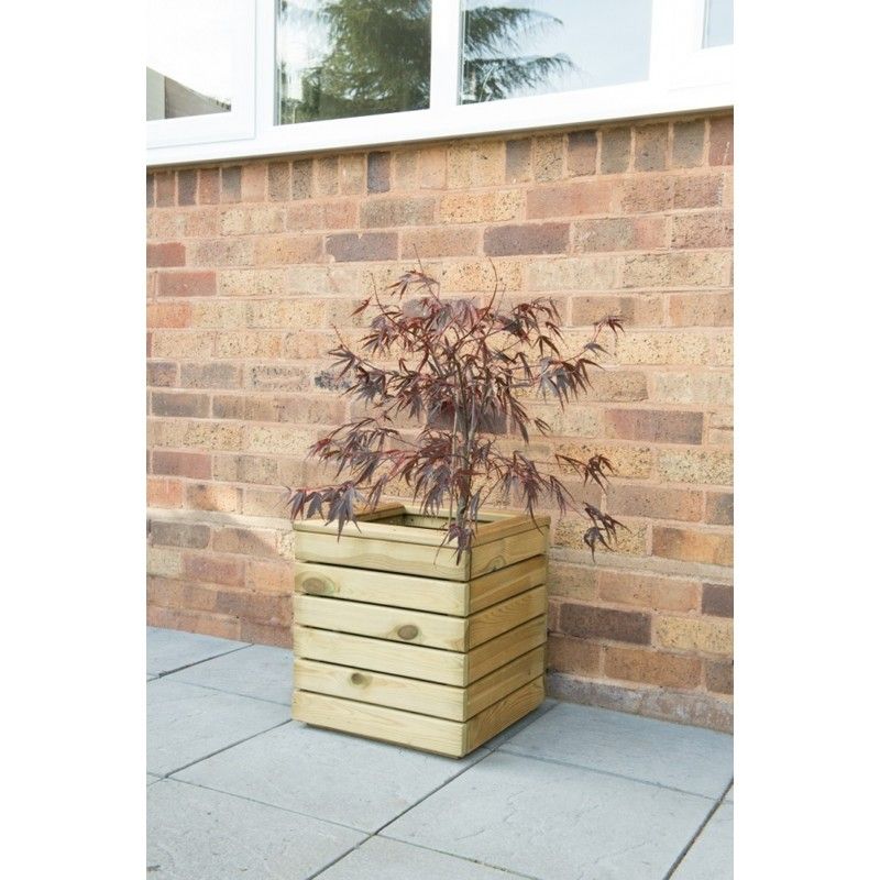 Square Wooden Planter - 400mm x 400mm