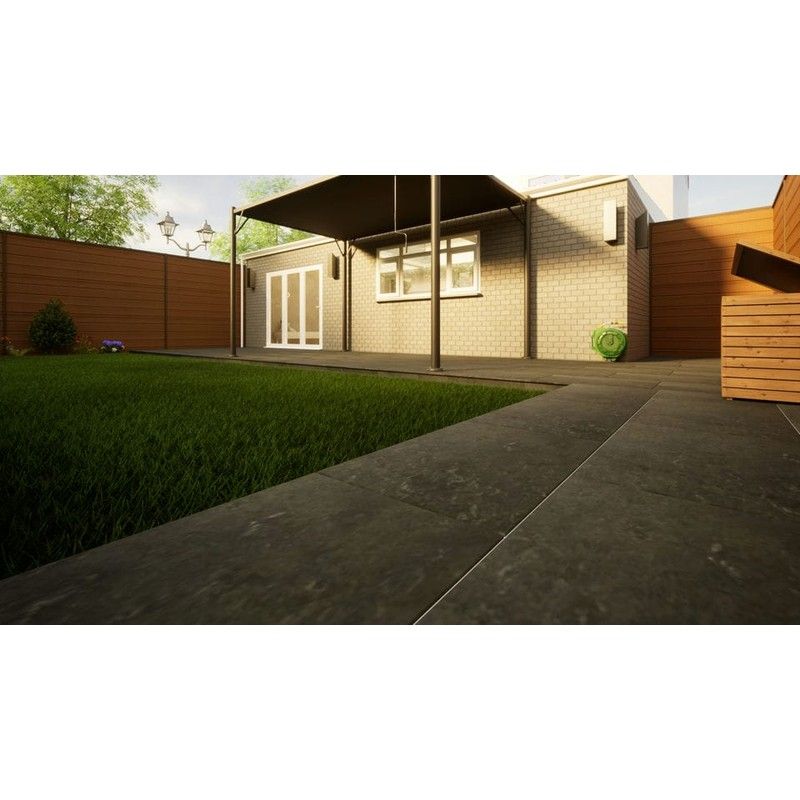 Porcelain Paving - 900mm x 600mm x 20mm Charcoal