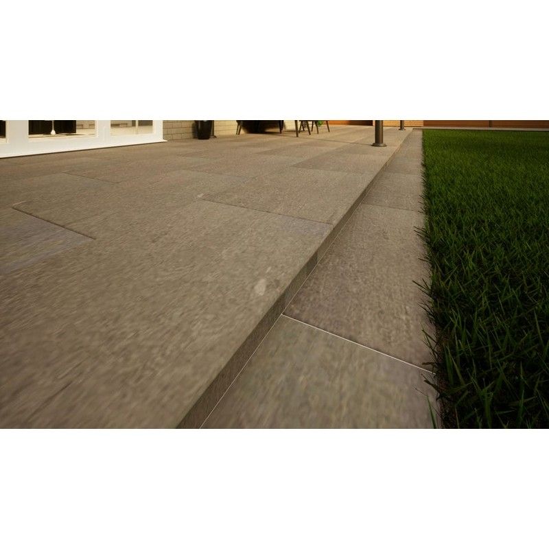 Porcelain Paving - 900mm x 600mm x 20mm Platinum Grey