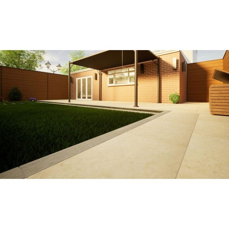 Porcelain Paving Plank - 900mm x 145mm x 20mm Steel Grey - Pack of 4