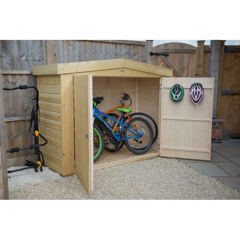 Pressure Treated Shiplap Apex Large Outdoor Store - 4'11