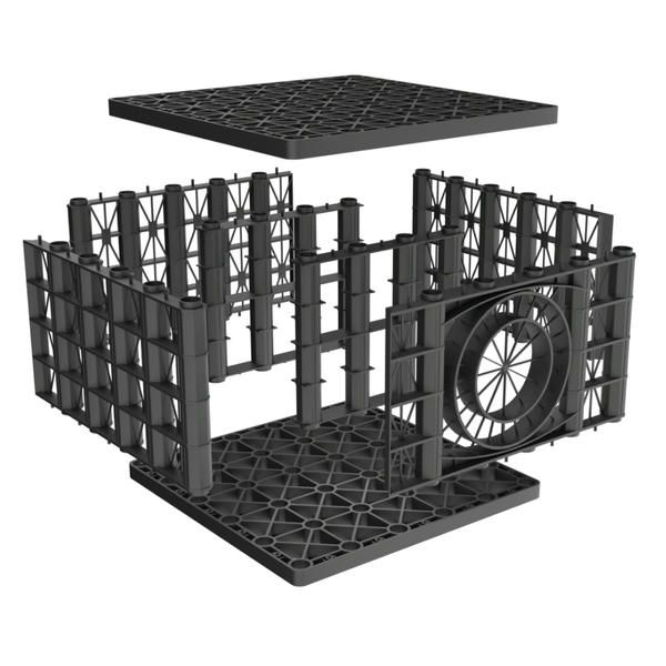 Rainsmart 65 Tonne Shallow Soakaway Crate Set Flat-Packed - 20 Cubic Metre Kit