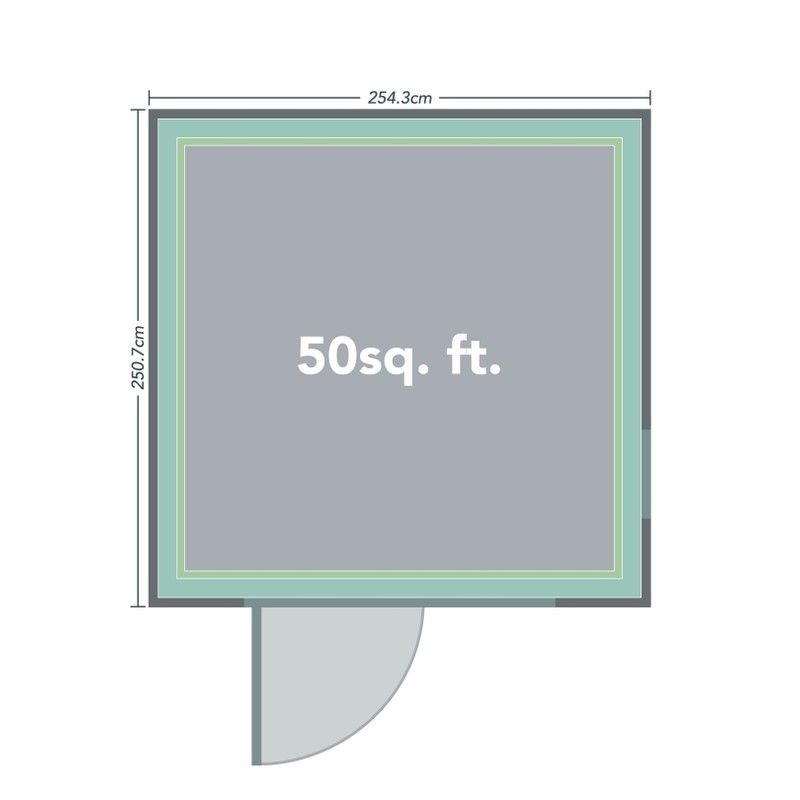 Forest Xtend Garden Building - Half Opening Window - 2500mm x 2540mm x 2900mm