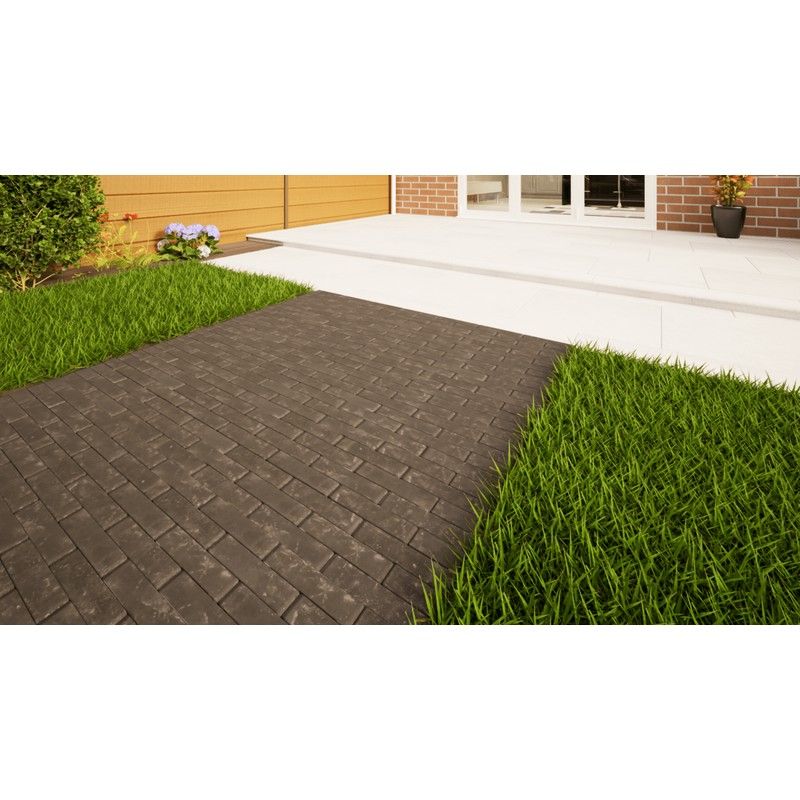 Clay Paving - 200mm x 48mm x 58mm Charcoal Grey
