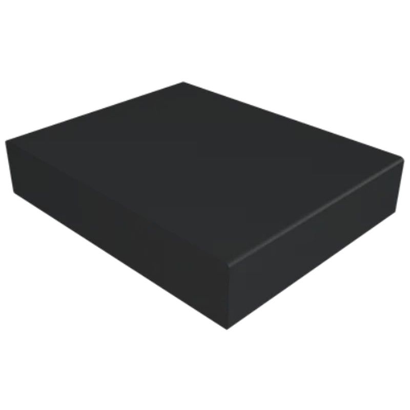 Aluminium Coping Stop End for 241-300mm Wall - 360mm Black (9005 Matt)
