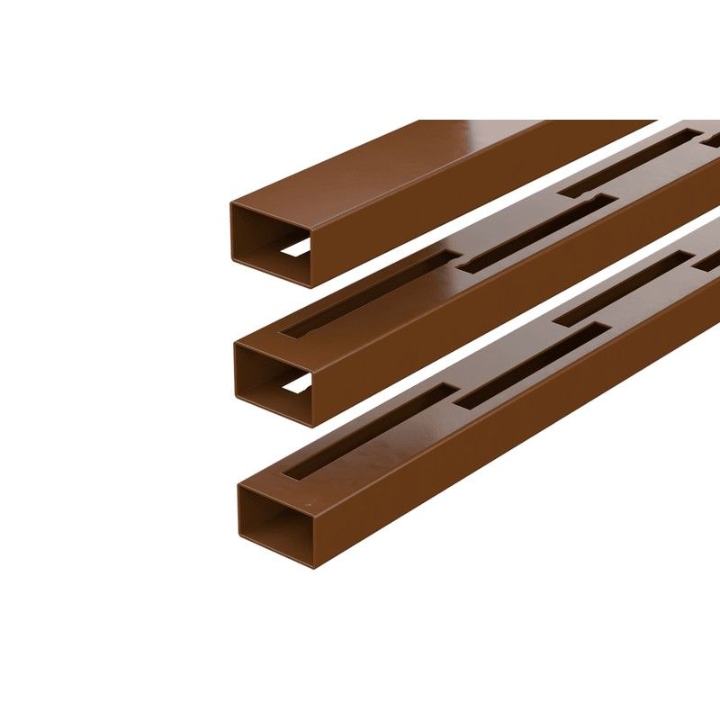 Durapost Vento Vertical Composite Fencing Rail - Over 900mm Brown - Pack of 3