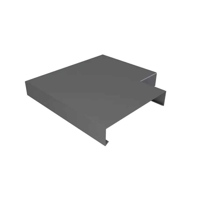 Aluminium Coping for 200-250mm Wall - 90 Degree Angle - 310mm Anthracite Grey (7016 Matt)
