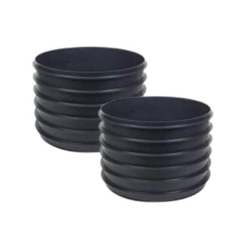 FloPlast Inspection Chamber Riser - 235mm Depth x 450mm Diameter - Pack of 2