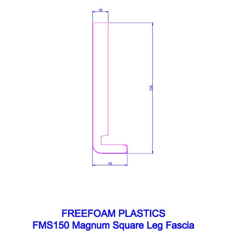 150mm Dark Grey Smooth Fascia Board - 18mm x 5mtr - Pack of 2