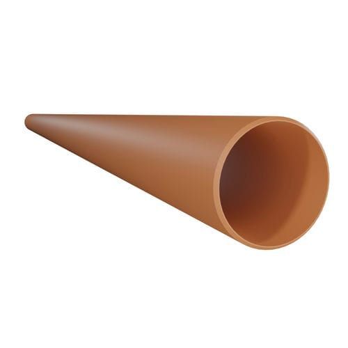 110mm x 6mtr x Pack of 50 (17.99 per unit) - Underground Drainage Pipe Plain Ended