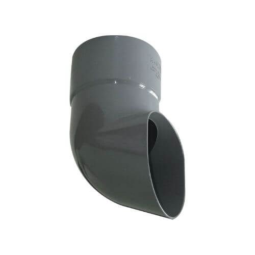 FloPlast Deepflow/ Hi-Cap Downpipe Shoe - 80mm Grey