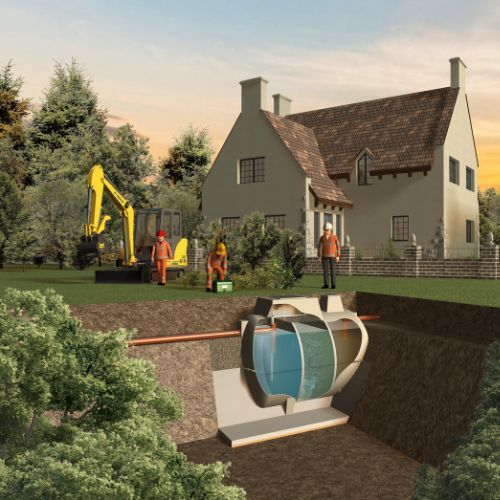 Marsh ENSIGN ULTRA 16 Person Sewage Treatment Plant Standard - Gravity Outlet