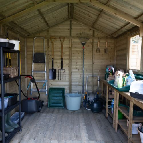 Forest Garden Tongue & Groove Apex Shed - Double Door - 10' x 8'