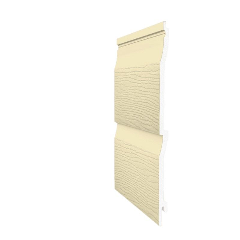 Embossed Double Shiplap Cladding - 333mm x 5mtr Sand - Pack 2