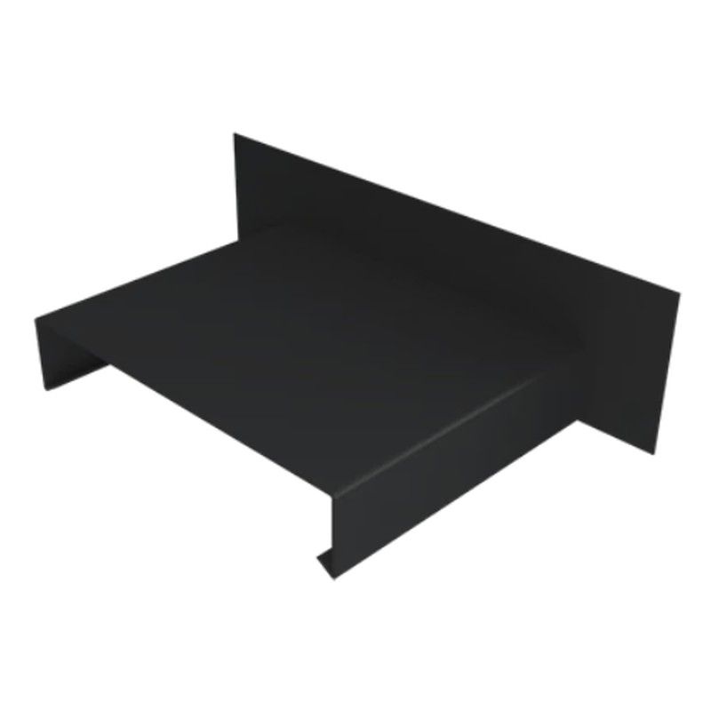 Aluminium Coping Upstand for 241-300mm Wall - 360mm Black (9005 Matt)