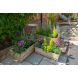 Durham Rectangular Wooden Planter - Set Of 3