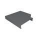 Aluminium Coping for 301-350mm Wall - 135 Degree Angle - 410mm Anthracite Grey (7016 Matt)