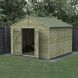 Forest Garden Shiplap Apex Shed - No Window Double Door - 10' x 10'